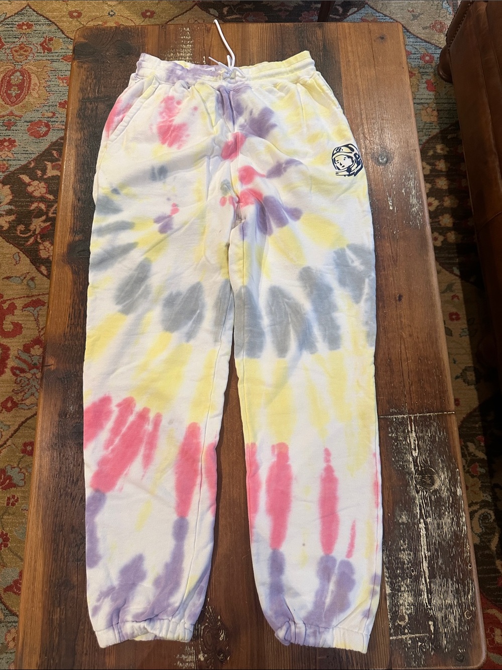 Billionaire Boys Club Tie-Dye Sweatpants in Yellow, Pink & Purple